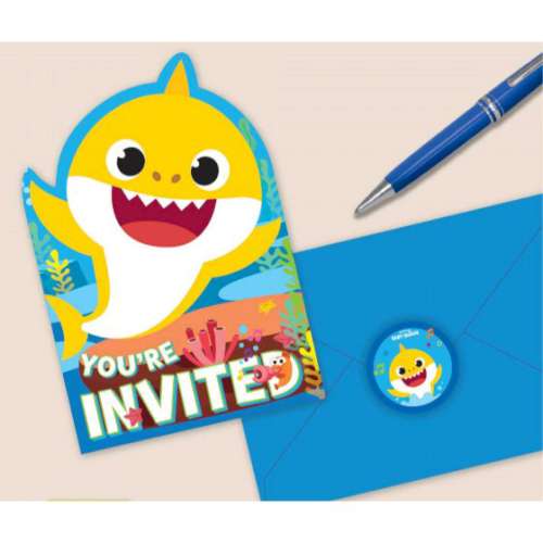 Baby Shark Invitations - Click Image to Close